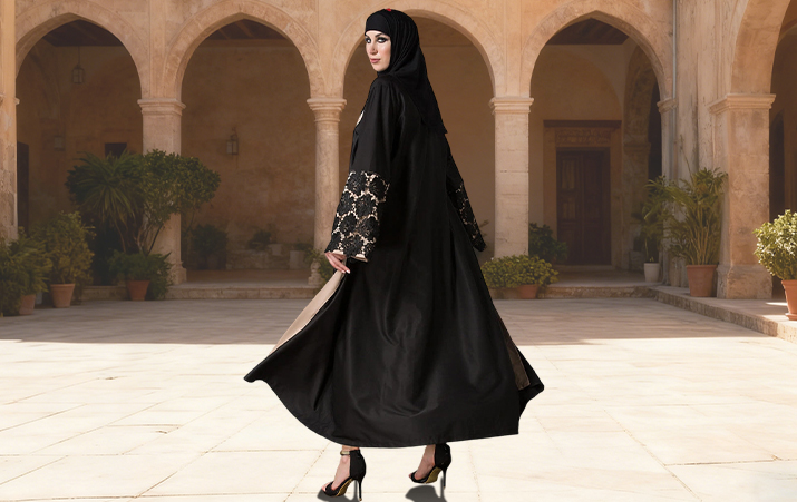 Foulard arabo e tessuto dell'abito