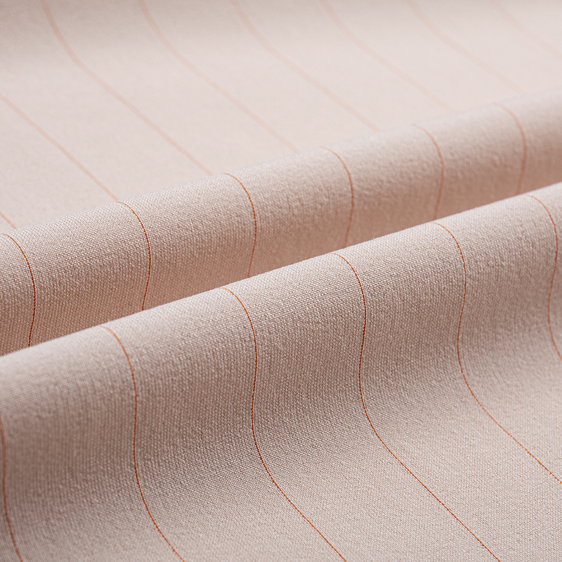 Tessuto a righe verticali in rayon lurex